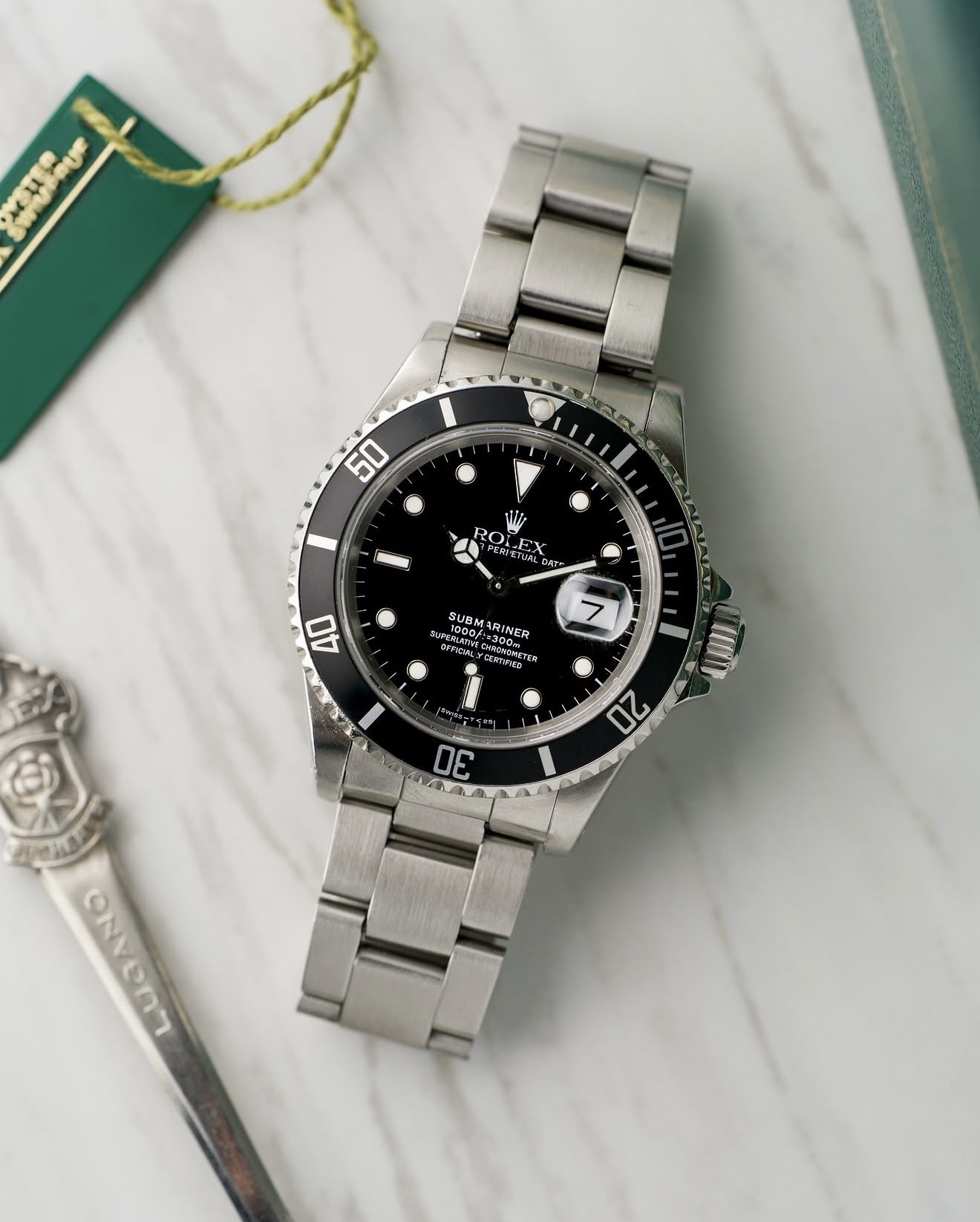 Rolex Submariner with black dial and bezel