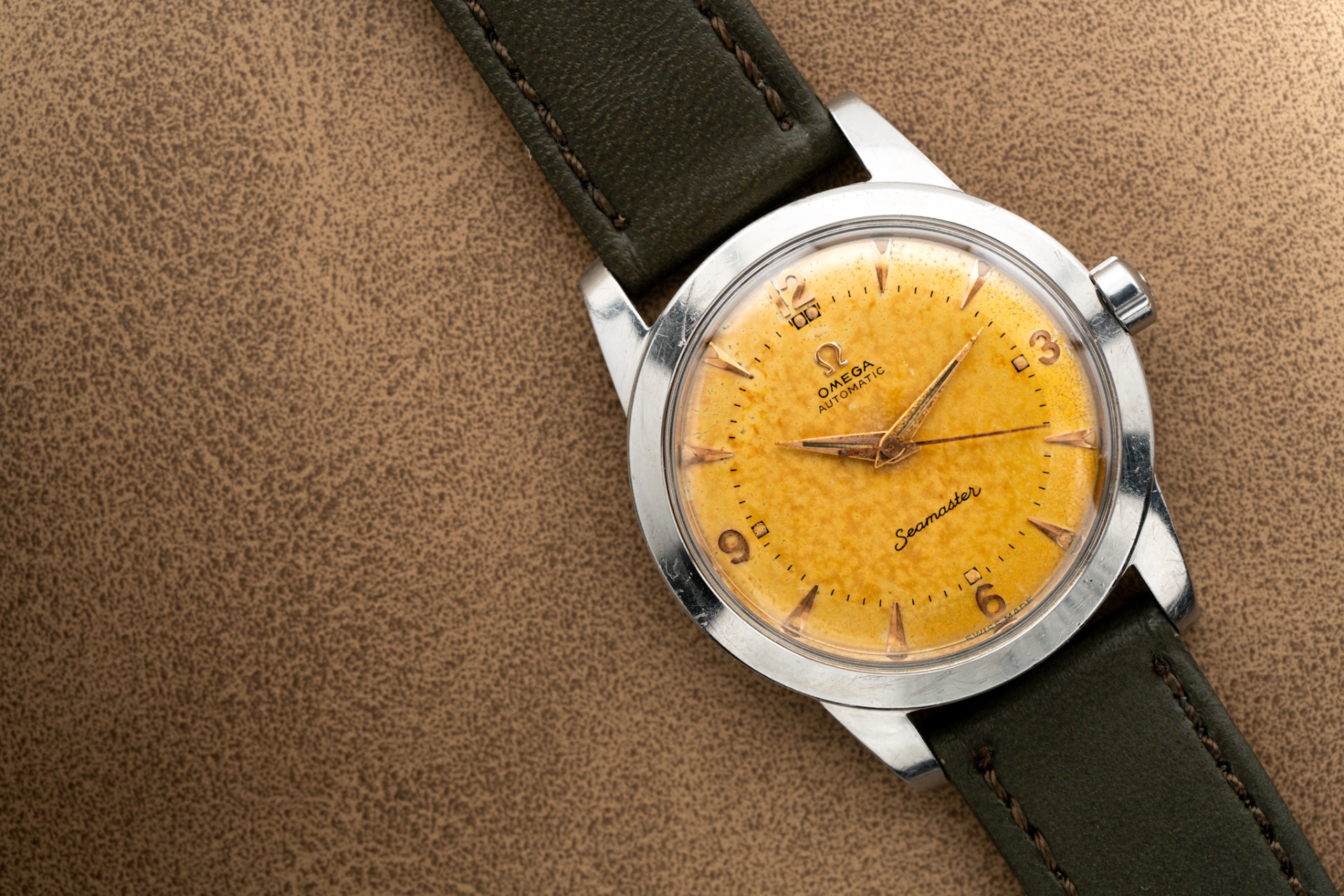 Vintage Omega Seamaster automatic with tropical dial