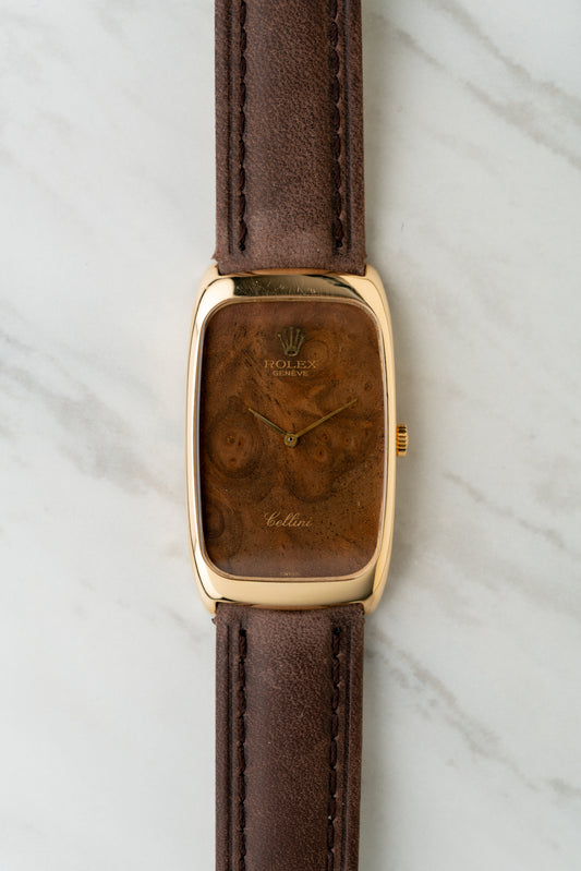 Rolex | 18K Cellini "Wood Dial" Ref. 4108