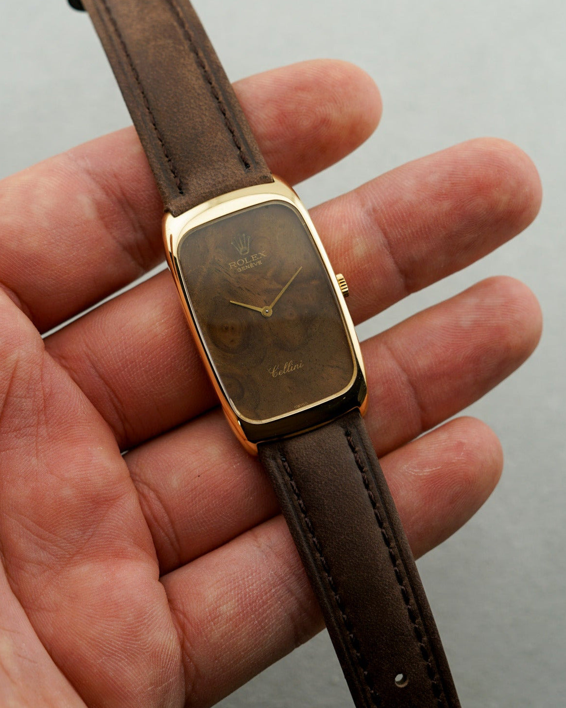 Rolex | 18K Cellini "Wood Dial" Ref. 4108