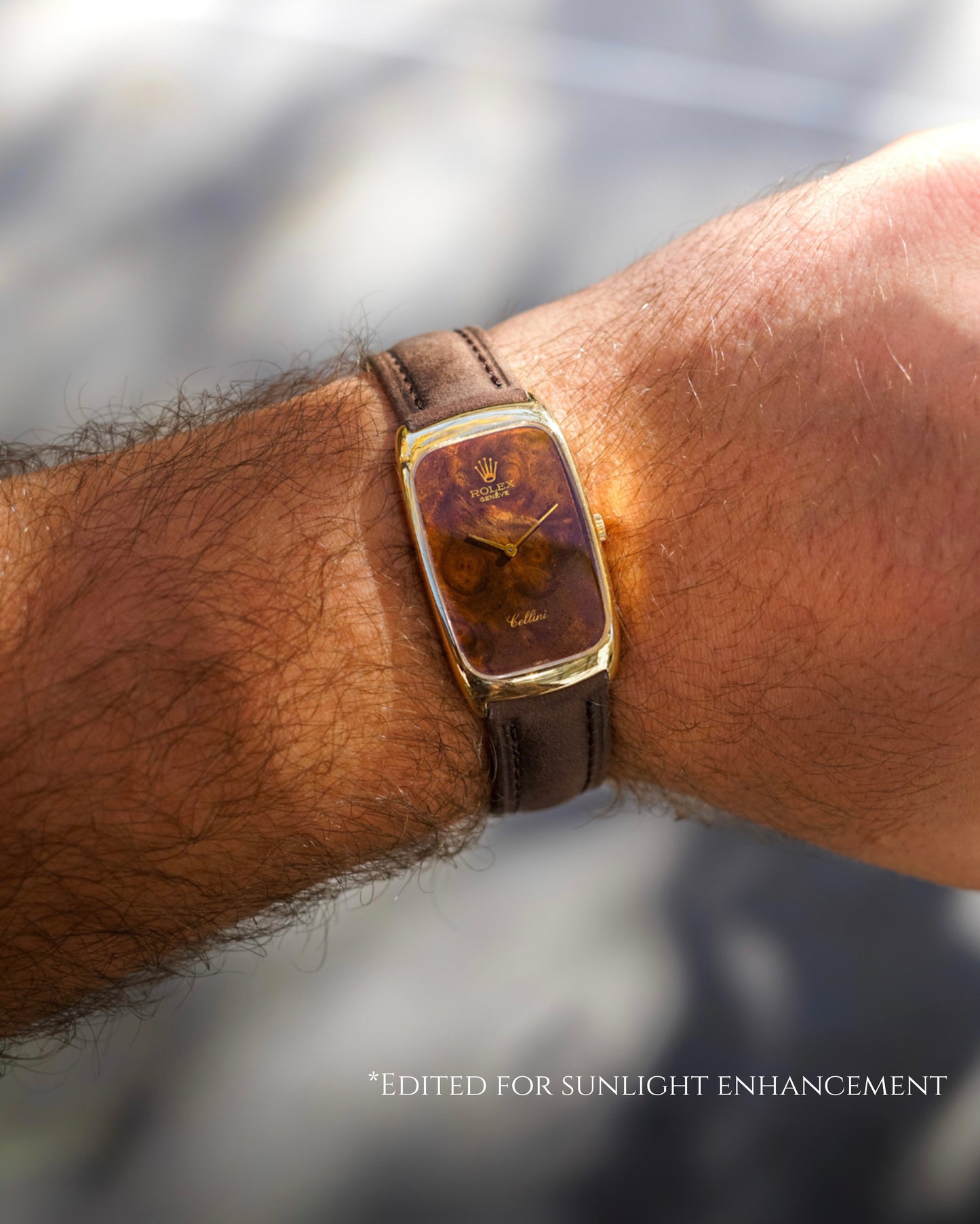 Rolex | 18K Cellini "Wood Dial" Ref. 4108